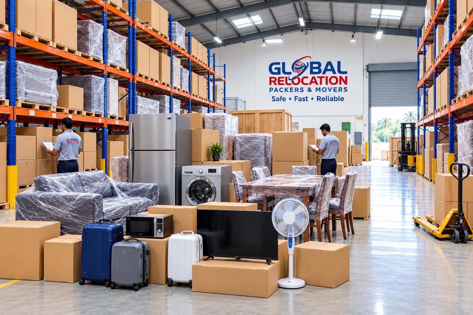 Warehouse storage racks